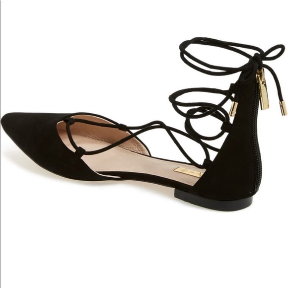 Louise et Cie ‘Abri’ Pointy Toe Ghillie Flat - Picture 4 of 7